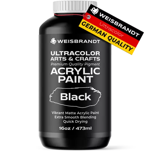 acrylic paint black