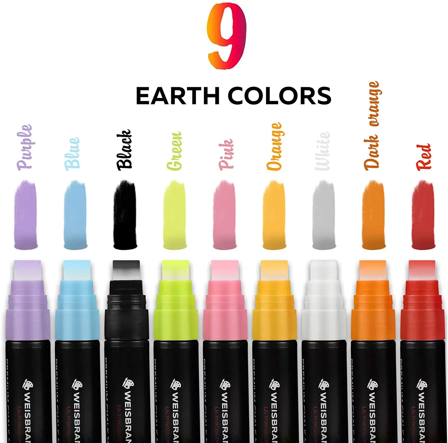  Premium Chalk Markers 9pcs 