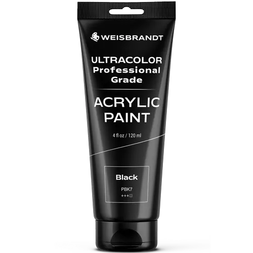 acrylic paint black